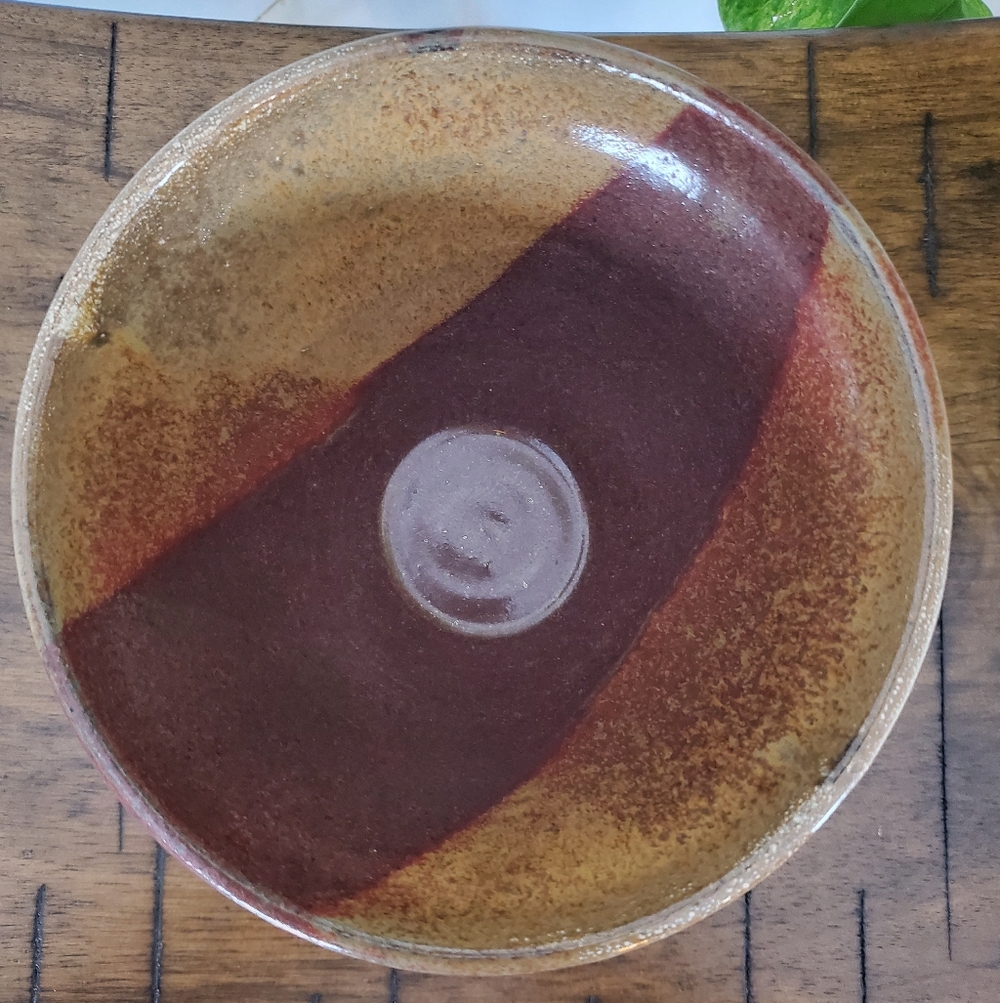 Barb’s Jugs Pottery Handmade Stoneware Bowl - Red & Brown - Picture 5 of 5